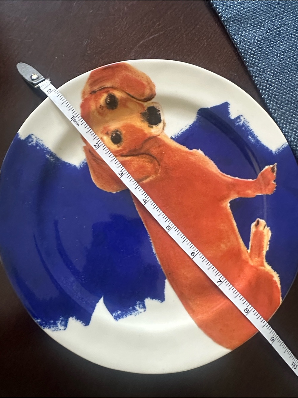Anthropologie Sally Muir Dog A Day Graphic Stoneware Plates (2) - Picture 4 of 6